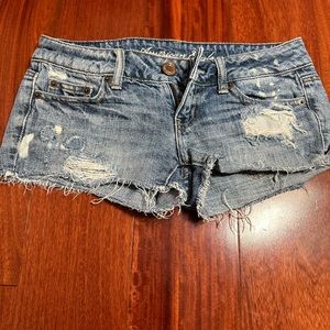 American eagle short denim short mini skirt